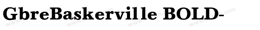 GbreBaskerville BOLD字体转换